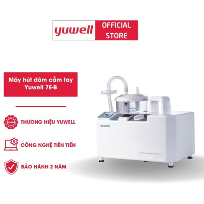 Máy hút dịch mũi 1 bình Yuwell 7E-B - Dành cho trẻ em - Máy khỏe, chạy êm, dễ sử dụng, dễ vệ sinh - Tặng 2 đầu hút mũi
