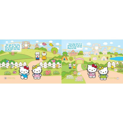 Sách - Sticker Hello Kitty - Mua Sắm Thông Minh + Khám Phá Nông Tại + Công Viên Thú Vị - Combo 3 Cuốn - Minh Thắng