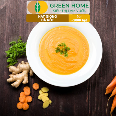 Hạt Giống Cà Rốt GreenHome, Gói 5g~2800 hạt, Dễ Trồng Quanh Năm, Củ To, Dài, Sinh Trưởng Khỏe T40