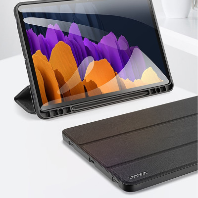 Bao Da Dành Cho SamSung Galaxy Tab S9 FE Hiệu Dux Ducis Chống Sốc, Có Khay đựng Bút - Hàng Chính Hãng 
