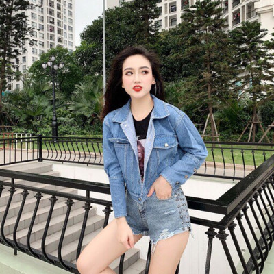 Áo khoác jeans nữ