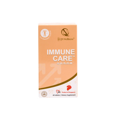 Viên Uống Bổ Sung Vitamin C Immune Care QN Wellness Tăng Cường Hệ Hô Hấp, Hỗ Trợ Khả Năng Miễn Dịch & Sức Khỏe Cơ Thể - Hộp 60 Viên