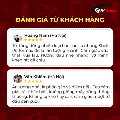 Bao cao su Shell Performax 6 in 1 - Kéo dài thời gian - Hộp 10 cái