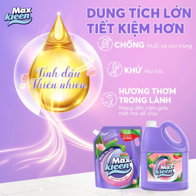 Túi Nước Lau Sàn MaxKleen 3.6kg - Ngàn Hoa Ngọt Ngào