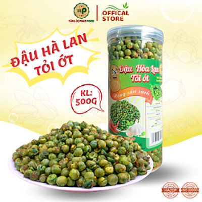 ĐẬU HÀ LAN SẤY TỎI ỚT GIÒN NGON TÂN LỘC PHÁT