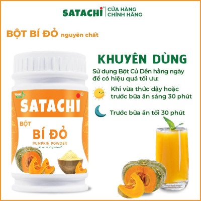 Bột Bí Đỏ nguyên chất SATACHI. Hộp 318g và