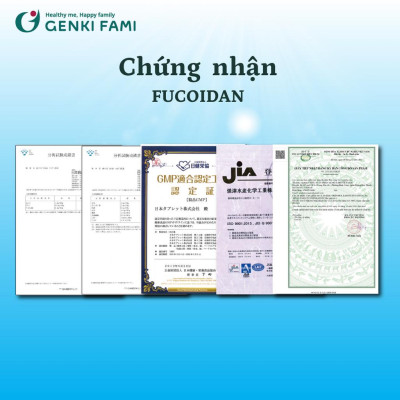Fucoidan Genki Fami Nhật Bản, Tăng Cường Đề Kháng, Miễn Dịch, Hỗ Trợ Ngăn Ngừa Ung Bướu Hộp 150 viên