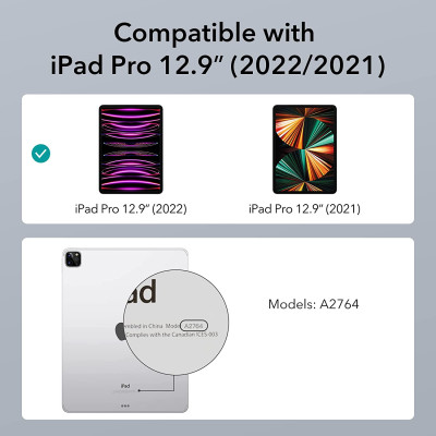 Bao Da dành cho iPad Pro 12.9 inch 2022 ESR Rebound Pencil Case - Hàng Chính Hãng