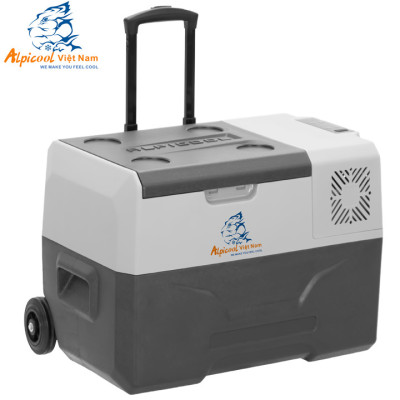 Tủ lạnh ô tô thông minh Alpicool Việt Nam 30 lít - CX30 - có tay kéo, bánh xe, làm đá nhanh kiêm hộp đựng thực phẩm, kiêm thùng đá cho tài xế, lái xe