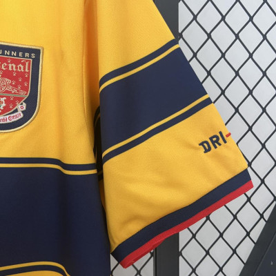 Áo Bóng Đá Retro Arsenal 1997 - Sân Khách bản cao cấp vải Cotton Polyester