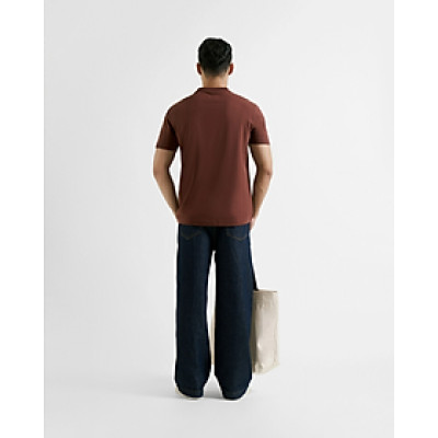 Áo thun nam ROUTINE trơn vải dày mềm co giãn đàn hồi tốt . Form Fitted - 10F24TSS004 | LASTORE MENSWEAR