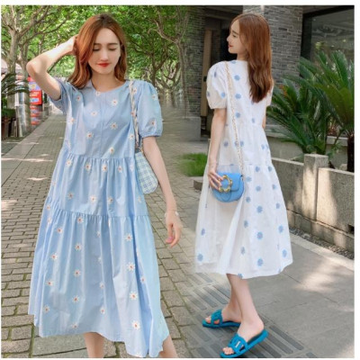 ĐẦM BẦU VÁY BẦU HOA CÚC DỄ THƯƠNG