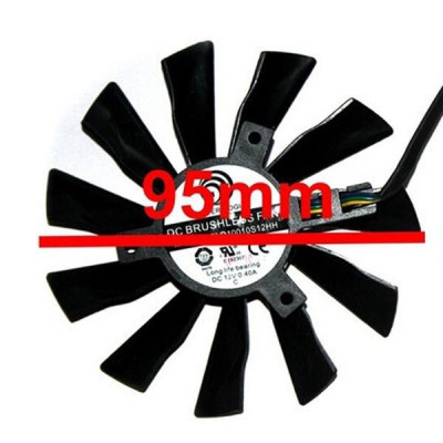 【 Ready stock 】GTX1060 GTX1070 R7-260X GPU Cooler Graphics Fan For Radeon R7 260X 2GD5 OC GeForce GTX 1060 GTX 1070 AERO MSI as Replacement