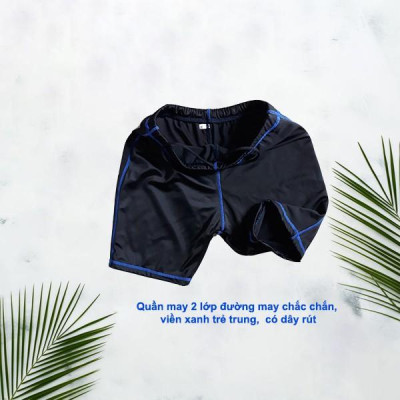 Bộ đồ bơi cao cấp  tay dài chống nắng ( gồm 1áo+ 1 quần) chất thun đẹp,đường may chắc chắn