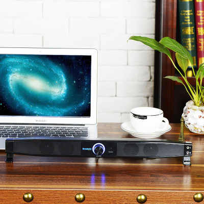Loa được hỗ trợ bởi USB Rạp hát tại nhà - siêu trầm âm thanh nổi 5W với giắc cắm tai nghe micrô Hỗ trợ LINE IN Smalody Soundbar