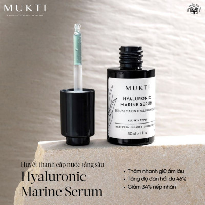 Tinh Chất Đại Dương Cấp Nước Tầng Sâu Mukti Hyaluronic Marine Serum (30ml)