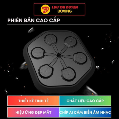 Máy đấm boxing theo nhạc Lừu Thị Duyên Boxing - Cảm biến âm nhạc - Phiên bản Premium