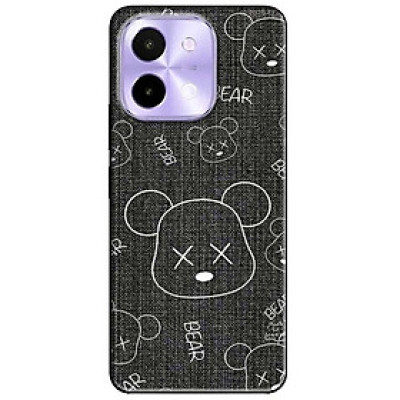 Ốp lưng cho Vivo Y03 - Y03T - Y18 - Y18S - Y18T - Y27 5G - Y28 4G - Y36 - Họa Tiết Gấu Xám - Hàng Chính Hãng