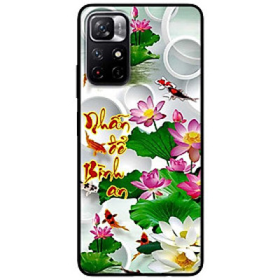 Ốp lưng dành cho Xiaomi Redmi Note 11 5G - Redmi Note 11T - Redmi Note 11S - Thư Pháp Nhẫn Sen