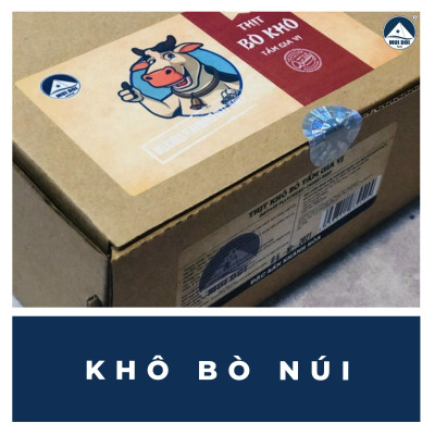 Khô bò NÚI - Đặc Sản Khánh Hoà - Túi 500g