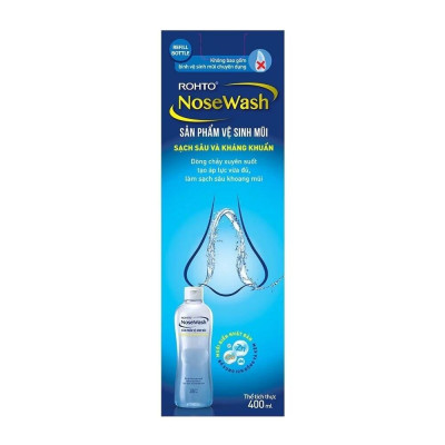 Sản Phẩm Rohto Vệ Sinh Mũi Sạch Sâu Và Kháng Khuẩn 400ml