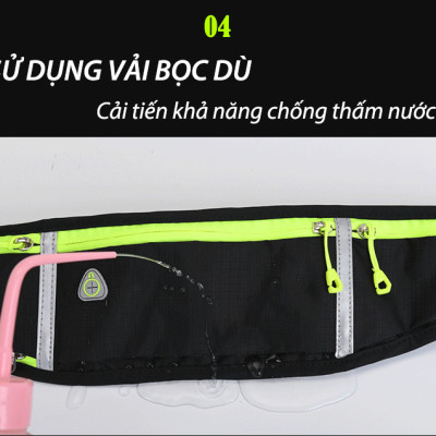 Túi Đeo Hông,Đai Đeo Chạy Bộ Tập Thể Dục Phản Quang Chống Thấm Nước Cao Cấp Đại Nam Sport
