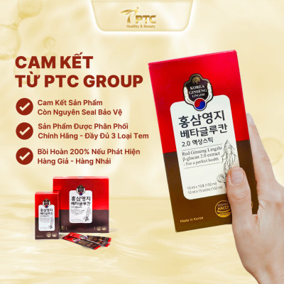 Nhân Sâm Linh Chi Kết Hợp Hoạt Chất Beta Glucan 2.0 Extract 