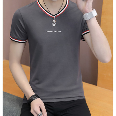 Áo thun nam ngắn tay cổ tim body thời trang SITAKI cao cấp ATN06