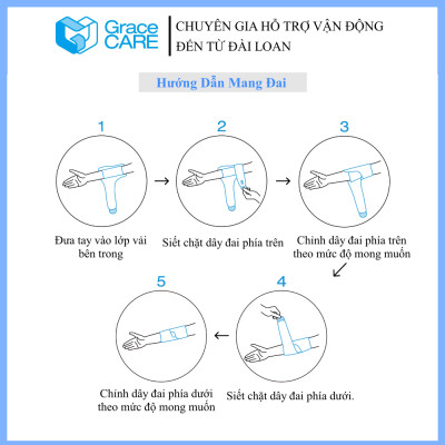 Đai Bảo Vệ Khuỷu Tay Grace Care EB221 – Hỗ Trợ Cố Định, Giảm Đau, Bảo Vệ Khớp,  Thoải Mái Vận Động