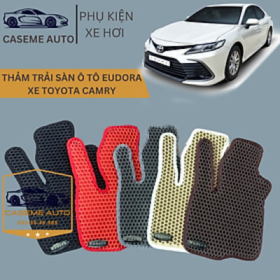 [TOYOTA CAMRY] Thảm Trải Sàn, Lót Sàn Ô Tô Cao Su Eudora CloudFoam Thiết Kế Theo Xe Dành Cho Xe TOYOTA CAMRY, Chống Nước, Không Mùi, Ngăn Bụi Bẩn, Dễ Vệ Sinh - Hàng Chính Hãng