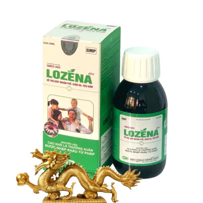 ￼Siro HO LOZENA - Chai 100ml  - Giúp Giảm Ho , Long Đờm , Làm Ấm Đường Hô Hấp, Vinaphar