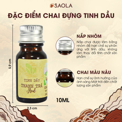 Tinh dầu Bưởi Thanh Trà Huế 30ml (Pomelo Peel oil) - giúp giữ ấm, tránh gió và xua đuổi côn trùng, lọc không khí - Hành Chính Hãng