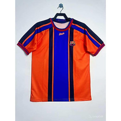 Áo Bóng Đá Retro Barcelona 1997 - Sân Khách bản cao cấp vải Cotton Polyester