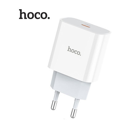 Cốc Sạc Hoco C76A Cổng Sạc Type-C hỗ trợ sạc nhanh QC3.0 và PD18W(Trắng),HÀNG CHÍNH HÃNG
