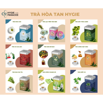 Trà Gừng Chanh Sả Hygie 250g tăng sức đề kháng, detox cơ thể