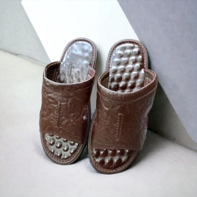 DÉP QUAI NGANG CHẤT LIỆU DA BÒ VATIS VA2050 | KHÂU ĐẾ CHẮC CHẮN