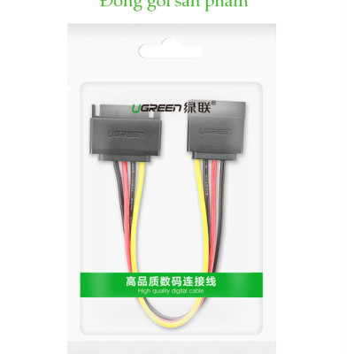 Cáp nguồn SATA 15Pin UGREEN US283 kết nối nguồn điện máy tính với ổ cứng Serial ATA, SSD, ổ đĩa quang, đầu ghi DVDB - Hàng chính hãng