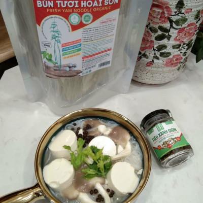 Bún Tươi Hoài Sơn Hữu Cơ Bầu Mây 200g - Thơm ngon, bổ dưỡng, tốt cho sức khỏe, hỗ trợ giảm cân, thực dưỡng
