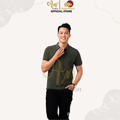 Áo Polo Nam Màu Thông Xanh Cao Cấp Với Chất Vải 100% Cotton - Gold Rhino