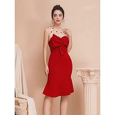 ĐẦM CÚP NGỰC ĐÍNH NƠ 