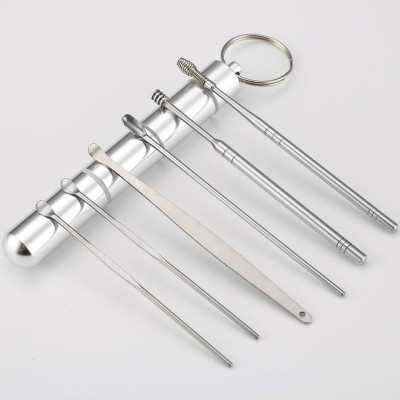 Dụng Cụ Lấy Ráy Tai Chuyên Nghiệp 6 và 8 Món Kèm Hộp - Hàng Loại 1 - CHính Hãng MINIIN