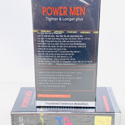 Bao Cao Su Size Việt Kéo Dài Thời Gian Powermen Tighter Longer Plus H12 - Hàng Chính Hãng - Che Tên Sản Phẩm