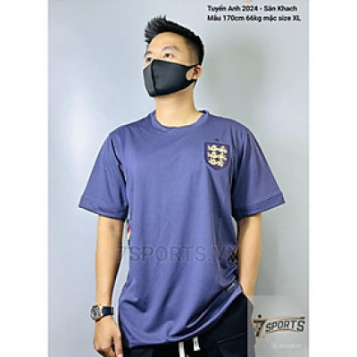 Áo Bóng Đá Tuyển Anh 2024 - Sân Khách bản cao cấp vải Cotton Polyester