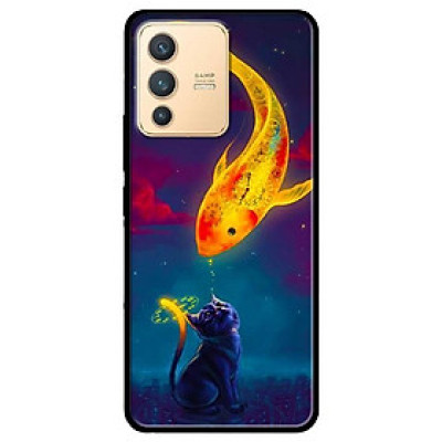 Ốp lưng dành cho Vivo V23 5G / S12 - Vivo Y15s / Y15A - Mèo Và Cá