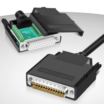Đầu bấm RS232 25 chân bắt vit vỏ ốp nhựa chân đồng HD-Link YL-SCD-25. HÀNG CHÍNH HÃNG !!!
