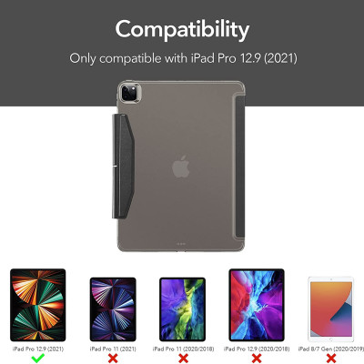 Bao Da Dành Cho iPad Pro 11 inch 2021/2022 và iPad Pro 12.9 inch 2021/2022 ESR Ascend Trifold Hard Case - Hàng Nhập Khẩu