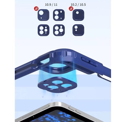 Bao da cho iPad Pro 11 inch (2020 - 2021 có 2 camera) hiệu WIWU Rotative iRing Holder Pen chống sốc - Hàng nhập khẩu