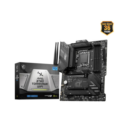 Bo Mạch Chủ Main MSI MAG B760 TOMAHAWK MAX WIFI Socket LGA1700 - Hàng Chính Hãng