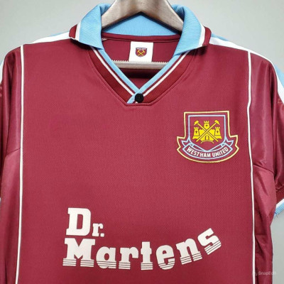 Áo Bóng Đá Retro West Ham United 1999/2001 - Sân Nhà bản cao cấp vải Cotton Polyester