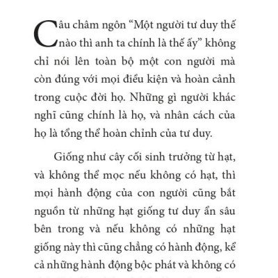 Sách - Khi Người Ta Tư Duy - As A Man Thinketh - Bìa Cứng